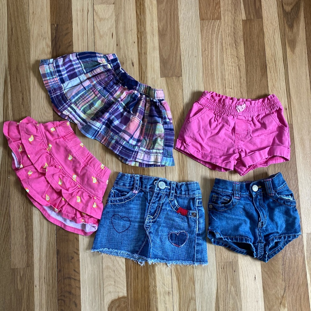 Girls 12 Month and 12-18 Month Lot of Bottoms